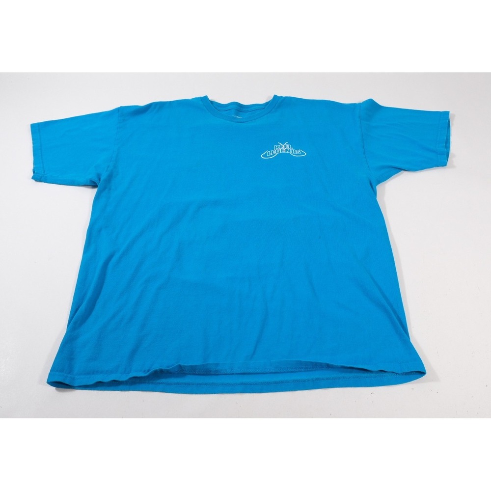 Reel Legends T Shirt Mens XL Blue Florida Grouper Graphic Short Sleeve Cotton